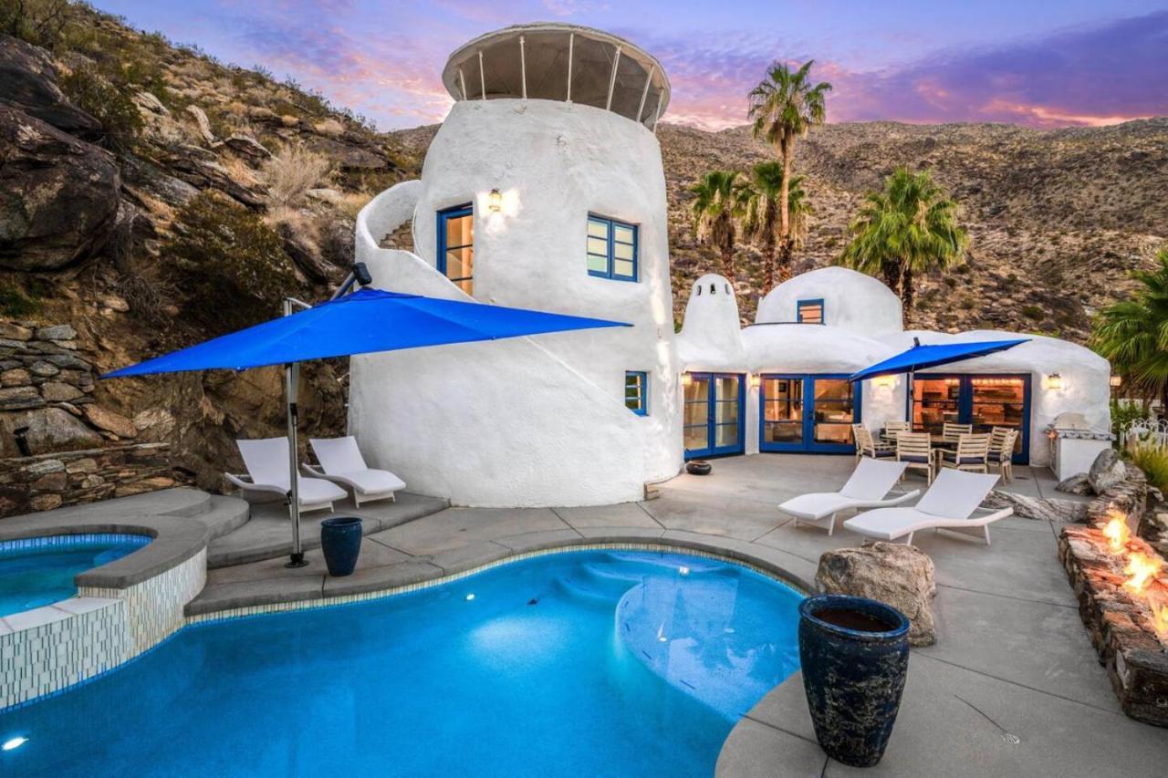 Villa Santorini House Panoramic Palm Springs Views Exterior foto