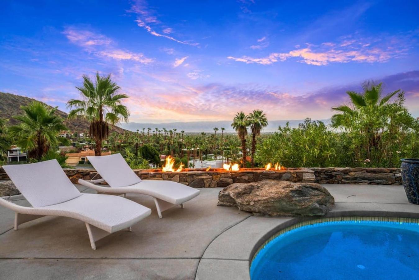 Villa Santorini House Panoramic Palm Springs Views Exterior foto