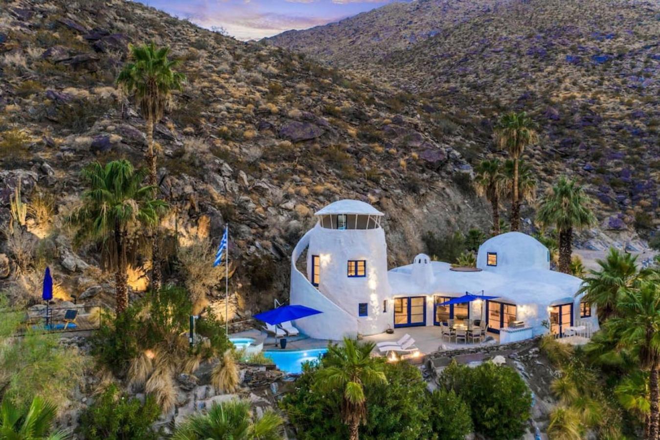 Villa Santorini House Panoramic Palm Springs Views Exterior foto